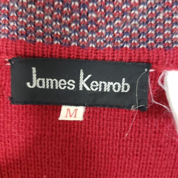 James Kenrob Cardigan Wool Blend Western Open Front Sweater Womens Size Medium - Picture 4 of 7